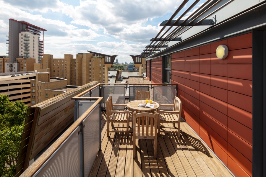 Marlin Canary Wharf 2 bedroom penthouse terrace